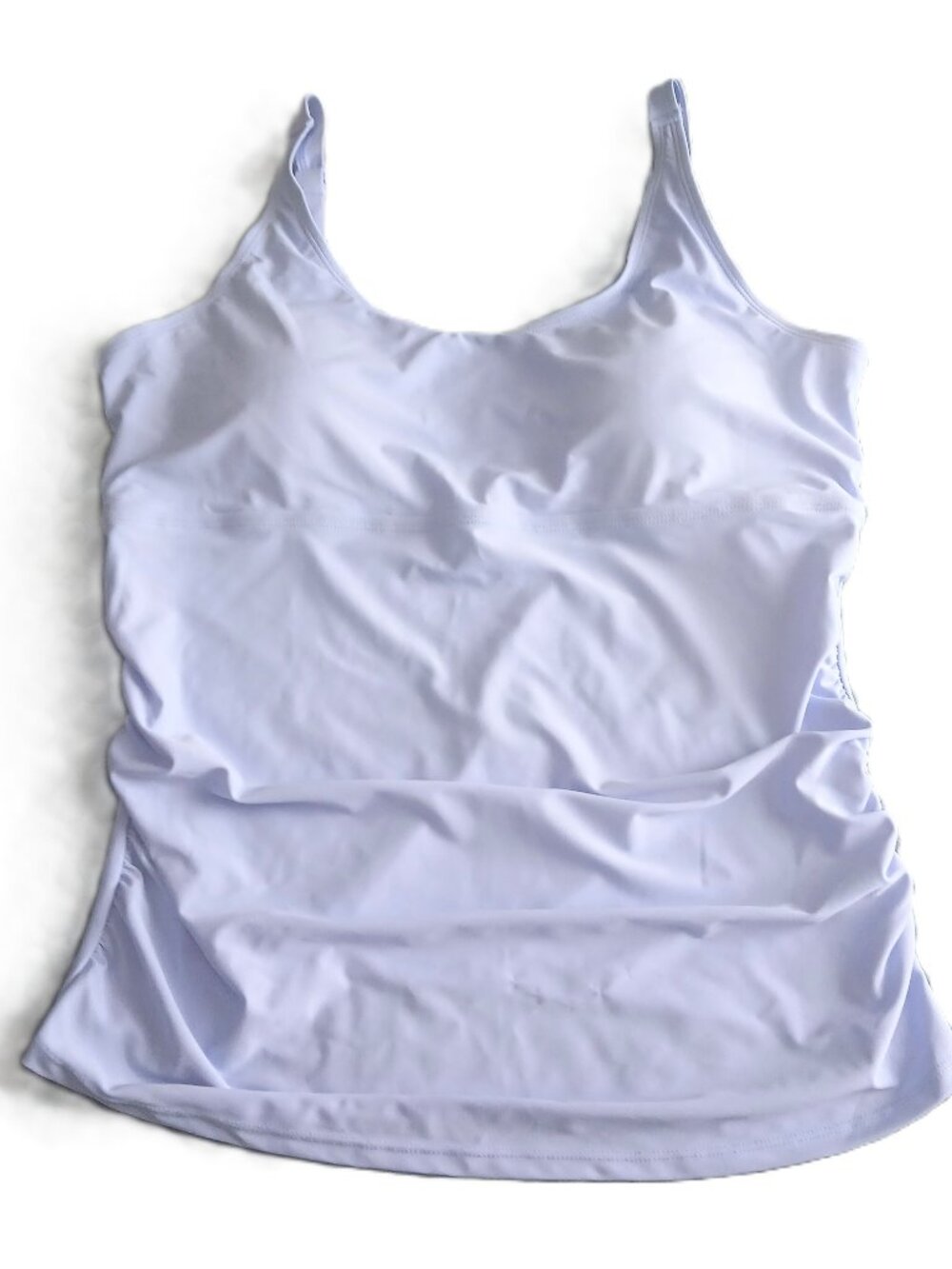 NWT Ladies Light Blue Maternity Tankini Top Size XL 16 - 18